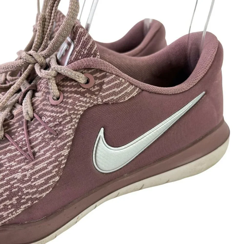 Nike Womens Flex Supreme TR6 Training Pink Lace Up Sneakers Shoes 909015-200 / 9